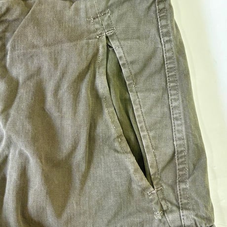 "Rare Size" 60's French ARMY "M-47" HBT Cargo Pants 11