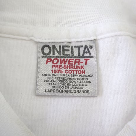 90's ONEITA 最初期 "BOUNTY HUNTER" 両面 プリント Tシャツ Lサイズ