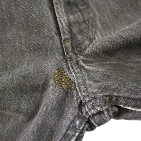 80's Levi's 501 "先染め" "スミ黒" Black Denim Pants W31 USA製