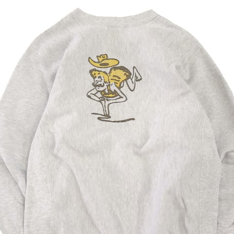 90's CHAMPION RW SWEAT "WYOMING～" 両面 プリント XLサイズ USA製