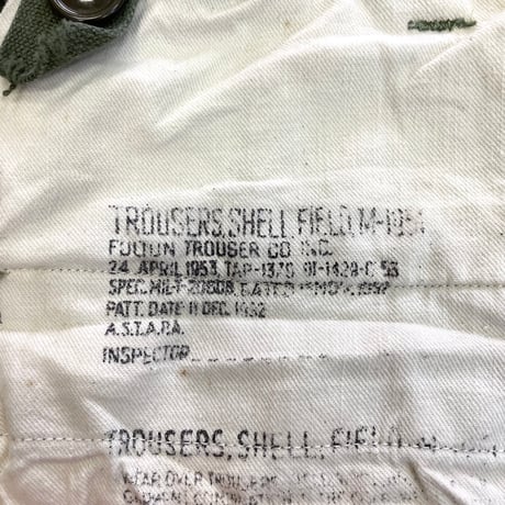 50's US ARMY M-51 Field Pants Large Long