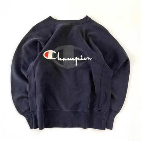 90's CHAMPION RW SWEAT "Back Script Print" "Black" Mサイズ USA製