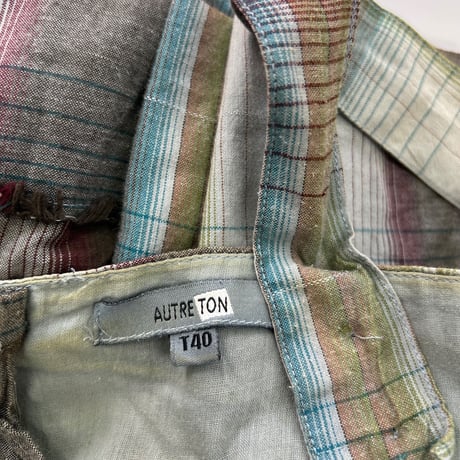 Autreton Ombre Check Cotton Onepiece