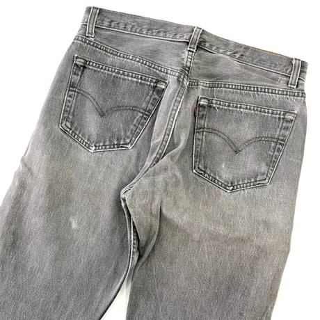 "Super Fade" 90's Levi's 501 "先染め" Black Denim Pants W32 USA製