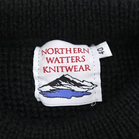 Northern Watters Knitwear "Black" Wool Sweater CANADA製