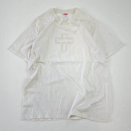 Supreme Cross Box Logo Tee とめよ White Sサイズ 