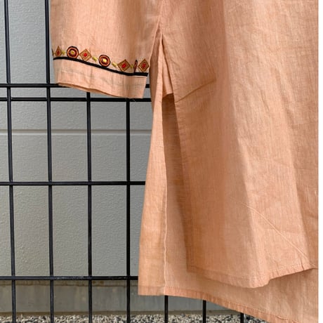 "Women's" unknown 90's～ コットン 刺繍 チュニック ワンピース