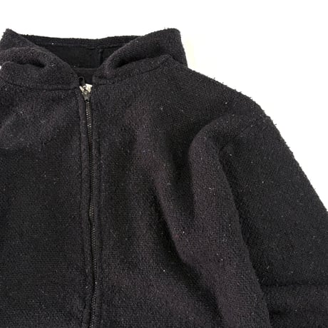 ～00's FRANK’S "Full Zip" "Solid Black" Baja Mexican Parka XLサイズ