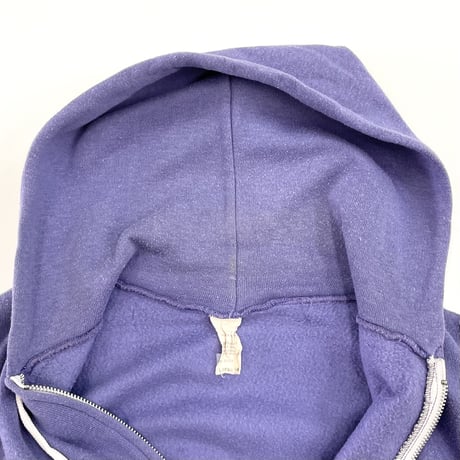 70's〜80's Tultex Solid Full Zip Sweat Parka Lサイズ USA製