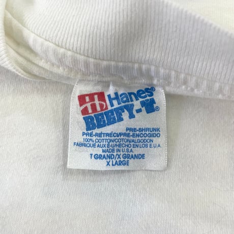 90's Hanes "Company Clash 93" 3面 プリント Pocket Tee XLサイズ USA製