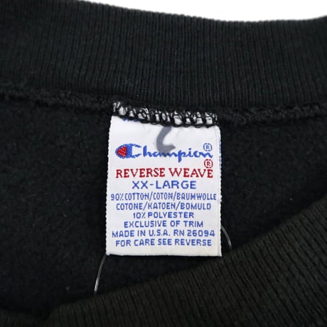 90's CHAMPION RW SWEAT "NBA" "Black" XXLサイズ USA製