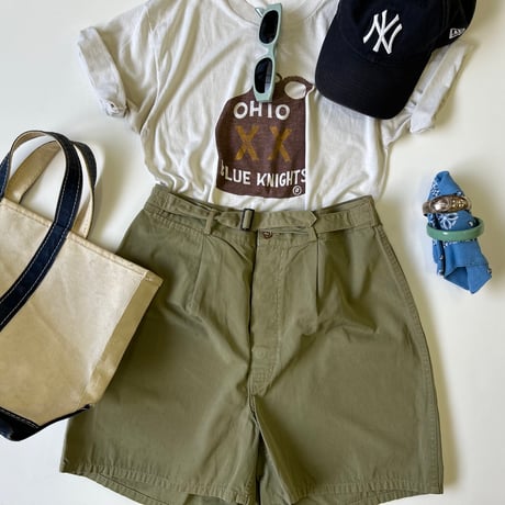 unknown Belted 1tuck Short Pants