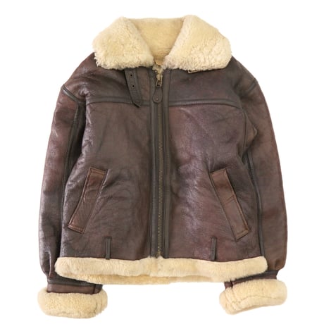 ～00's Mouton Leather "B3 Type" Sherpa Jacket Lサイズ