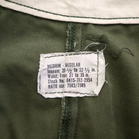 70's US ARMY M-65 Field Pants Medium Regular