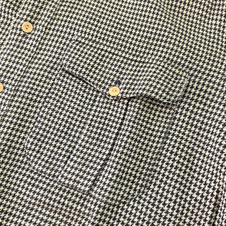 90's Polo Ralph Lauren "No Pony" "Hounds tooth" Cotton Shirt Mサイズ