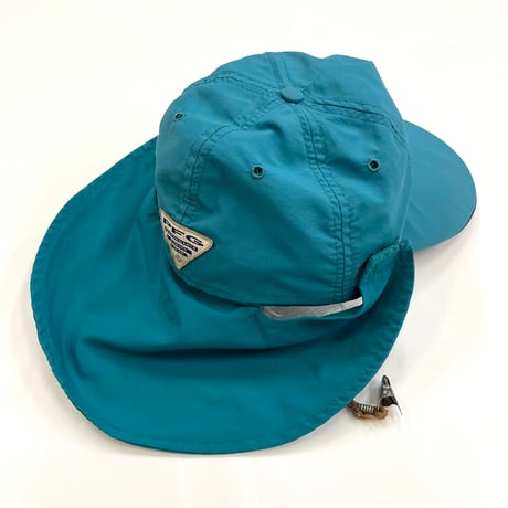 90's Columbia "PFG" "Sun Shade" Nylon Long Bill Cap USA製