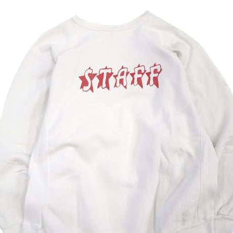 80's CHAMPION RW SWEAT "SUPER STAR" "内縫い" 両面 プリント Lサイズ USA製