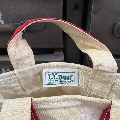 "Rare" "Mini" ～90's L.L. Bean "1色タグ" BOAT AND TOTE Canvas Bag