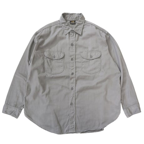 "Big Size" 60's Lee "マチ付き" Chetopa Work Shirt 17 Short