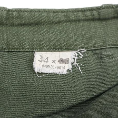 60's US ARMY "Baker Pants" Utility Trousers W34