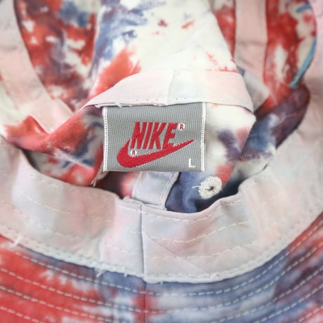 NIKE "bootleg" "tie dye" Bucket Hat White×Pink