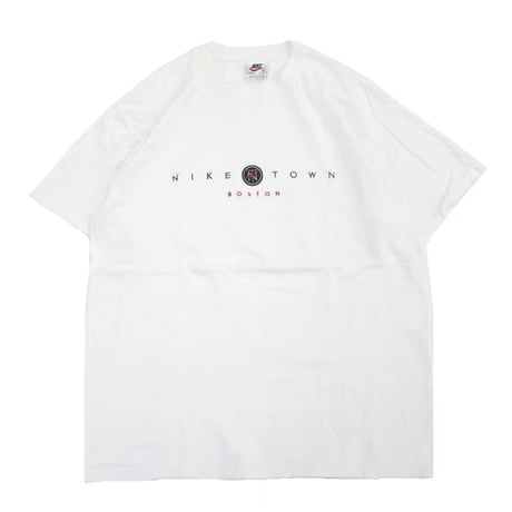 90's NIKE "Embroidery" NIKE TOWN Tシャツ Mサイズ USA製