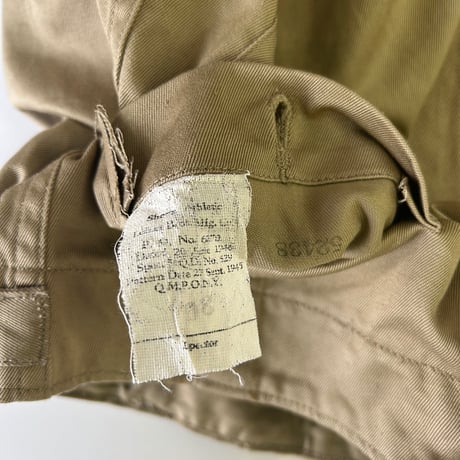40's US ARMY Belted Chino Short Pants W30