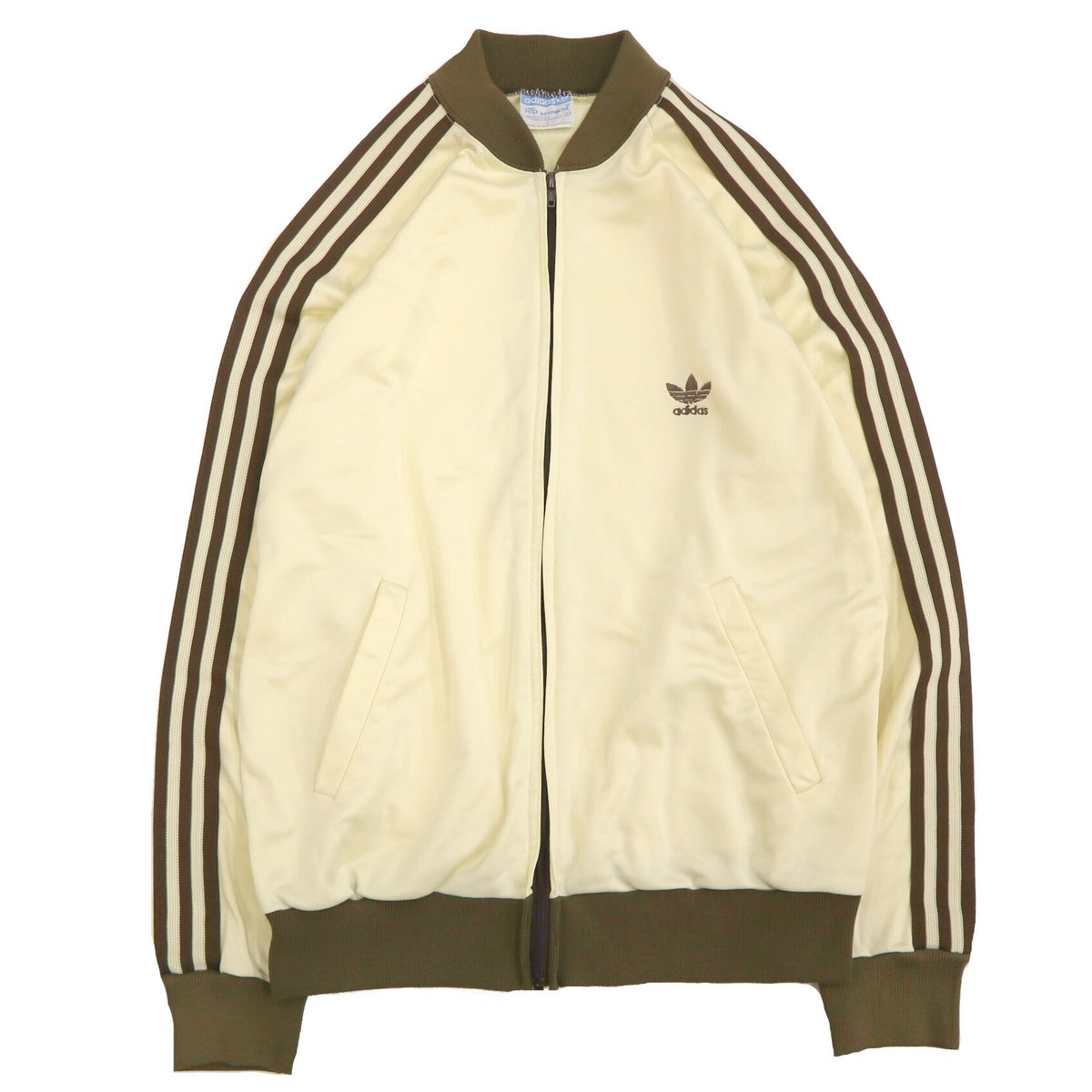 's Adidas "ATP" Track Jersey Top Cream×Brown