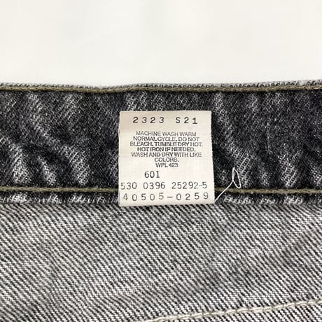 90's Levi's 505 "先染め" Black Denim Pants W33 USA製
