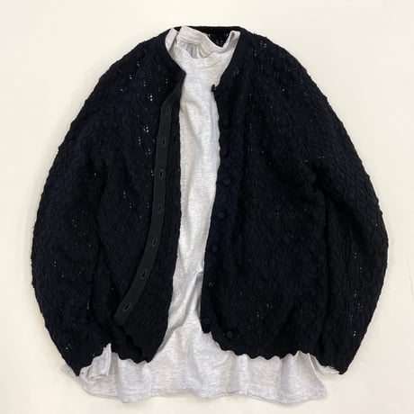 "Women's" 60's～ British Vouge Low Gauge Acrylic Cardigan
