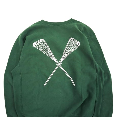90’s CHAMPION RW SWEAT 目なし "バックプリント" Green XLサイズ USA製