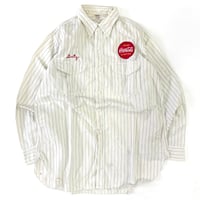 "as is" 50's Lee "Coca Cola" Stripe Work Shirt 15 1/2