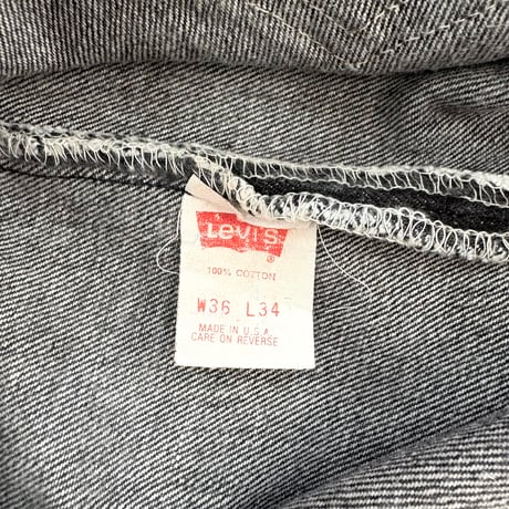 80's Levi's 501 "先染め" Black Denim Pants W36 USA製
