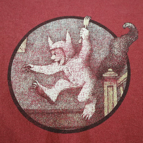 90's～00's GILDAN "Where the Wild Things Are" 両面 プリント Tシャツ Lサイズ