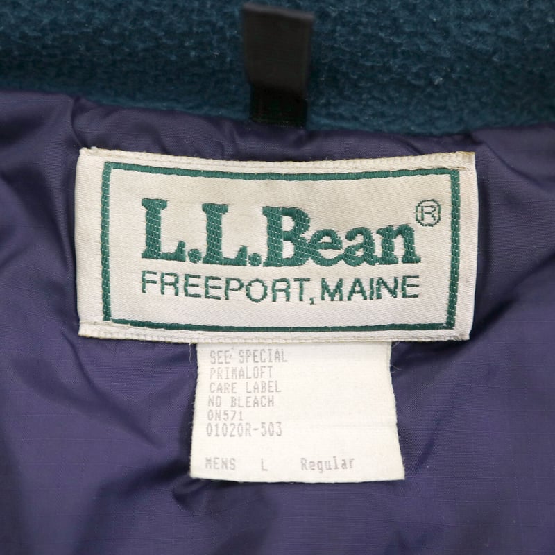 80's L.L. Bean Prima Loft Nylon Jacket Lサイズ USA...
