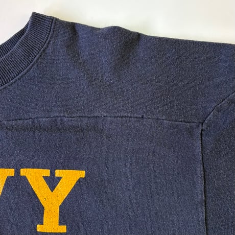 "Special Size" 80's～ CHAMPION "NAVY" "両面" Football Tee XLサイズ USA製