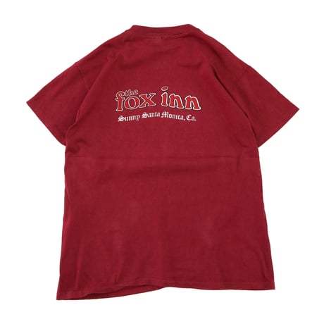 80's Hanes "the fox inn" "両面" Tシャツ XLサイズ USA製