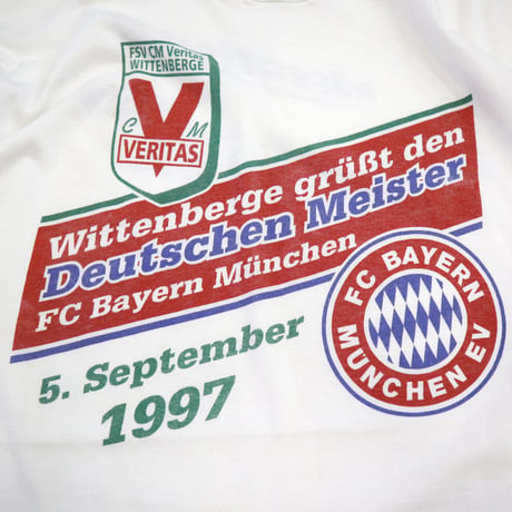 90's unknown "FC Bayern Munchen" "FORD" "両面" Tシャツ