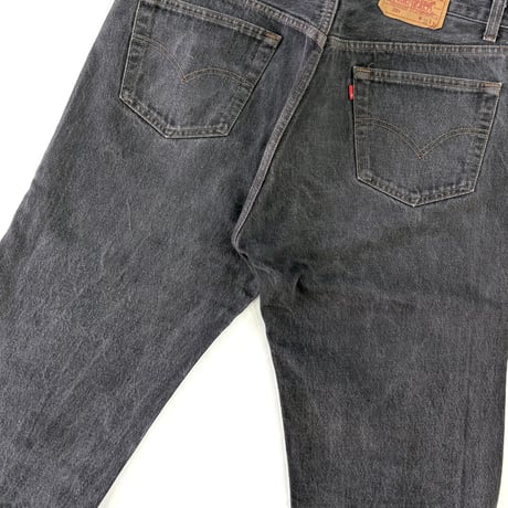 80's Levi's 501 "先染め" Black Denim Pants W36 USA製