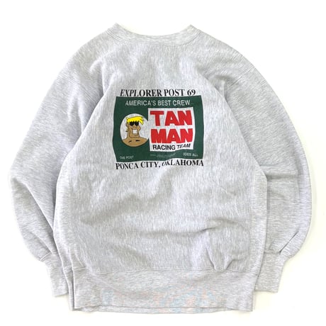 90's CHAMPION RW SWEAT "TAN MAN" "両面" XLサイズ USA製