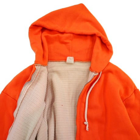 "Good Color" 60's～70's unknown "Thermal Lined" Full Zip Sweat Parka