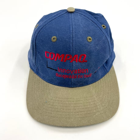 90's COMPAQ "Innovation～" "2tone" 6-Panel Cap