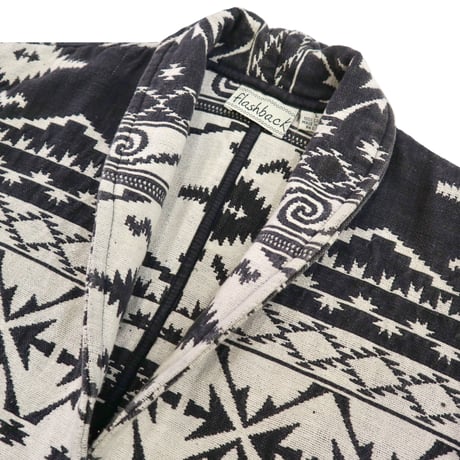 ～90's flashback "Native Pattern" Shawl Collar Short Jacket Lサイズ INDIA製
