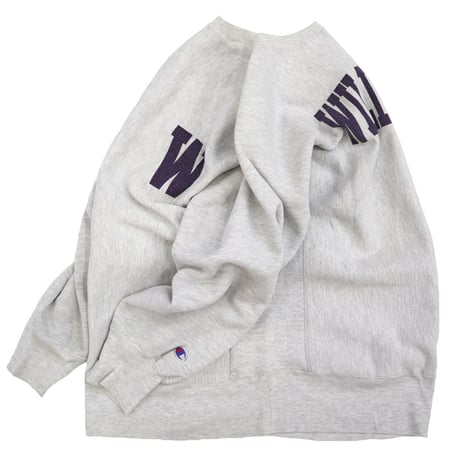 90's CHAMPION RW SWEAT "WILLIAMS" 両面 染み込み プリント XLサイズ USA製