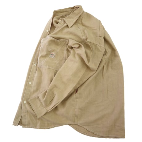 90's OLD STUSSY LS Work Shirt