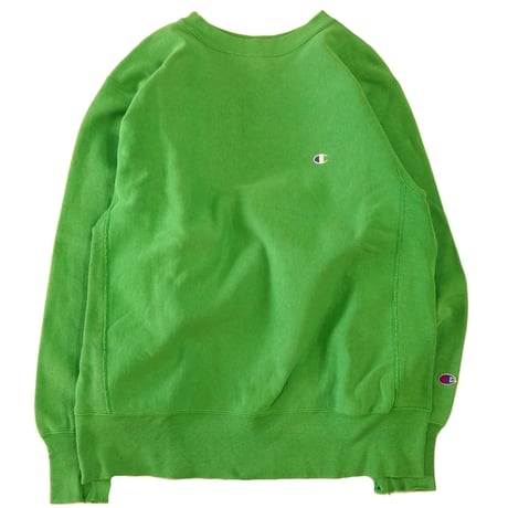 "Rare Color" 90's CHAMPION RW SWEAT Solid 黄緑 Lサイズ USA製