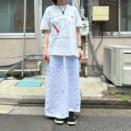 90's～ CUT LOOSE Linen Long Skirt USA製