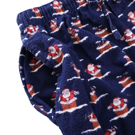 ～00's "Santa Pattern" Pajama Pants Mサイズ