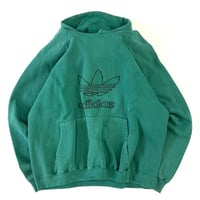 "Rare Color" 90's Adidas "Embroidery Trefoil" Sweat Parka Lサイズ USA製