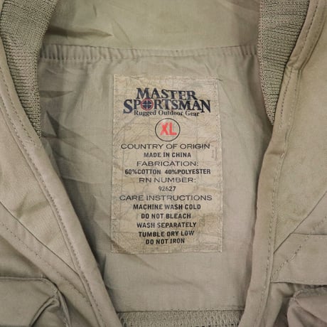 00's MASTER SPORTSMAN "25pockets" Convertible Tech Fishing Vest XLサイズ